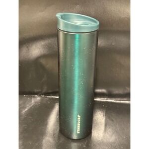 2025 Starbucks Miir Holiday Teal Blue Gold Sparkle Tumbler 20oz Stainless Steel